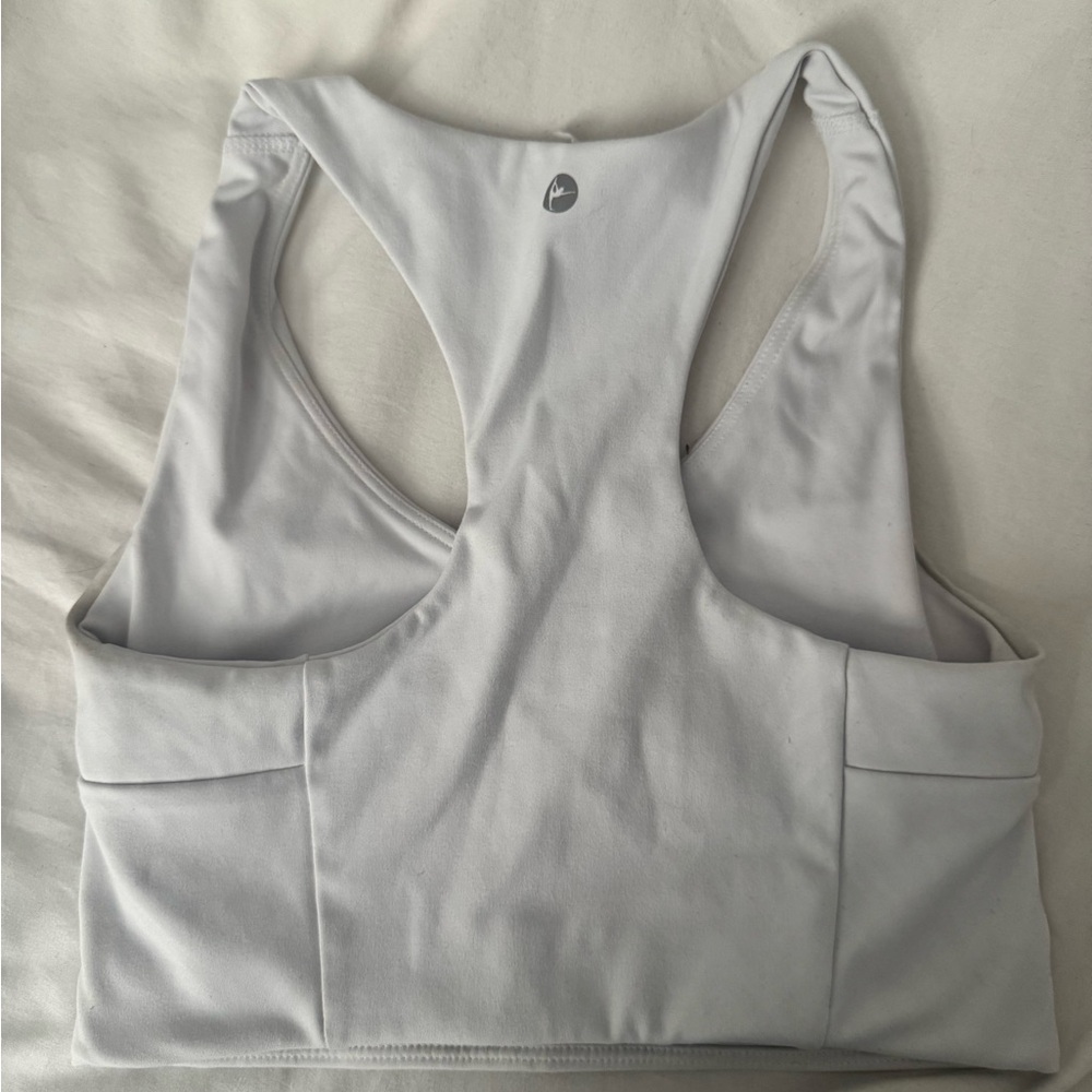 Women's White Sports Bra